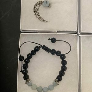 🌊 Aquamarine Gemstone Necklace/Bracelet Set 🌊